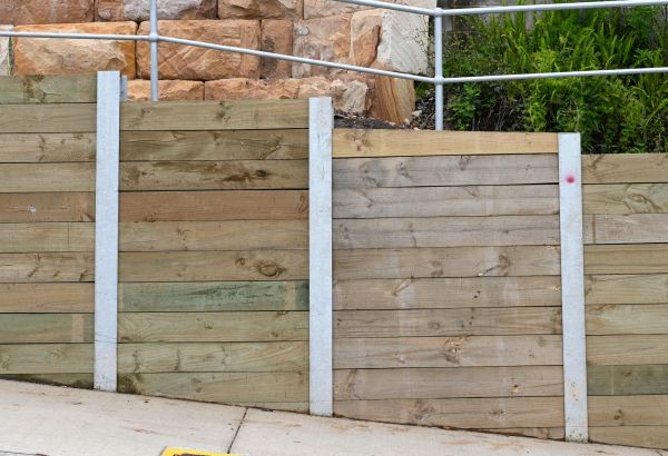 Wood Retaining Wall Repair