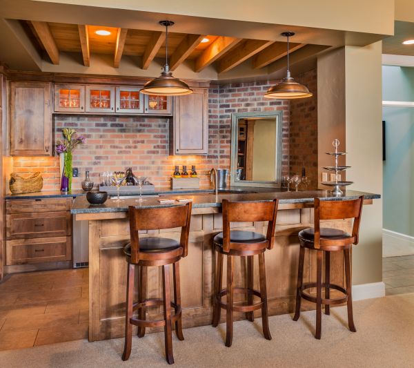 Basement Bar Installation