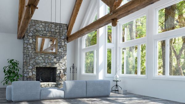 Stone Fireplace Upgrade