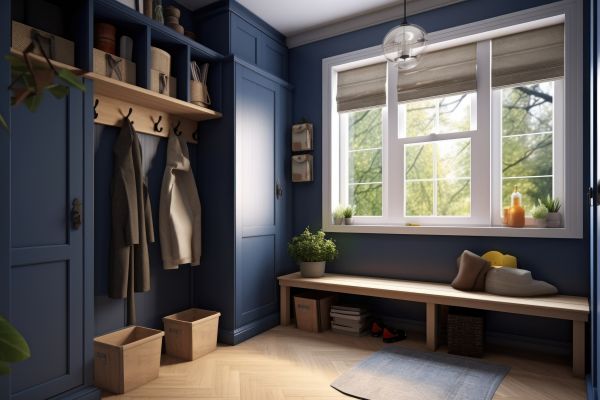 Mudroom Carpentry Installation