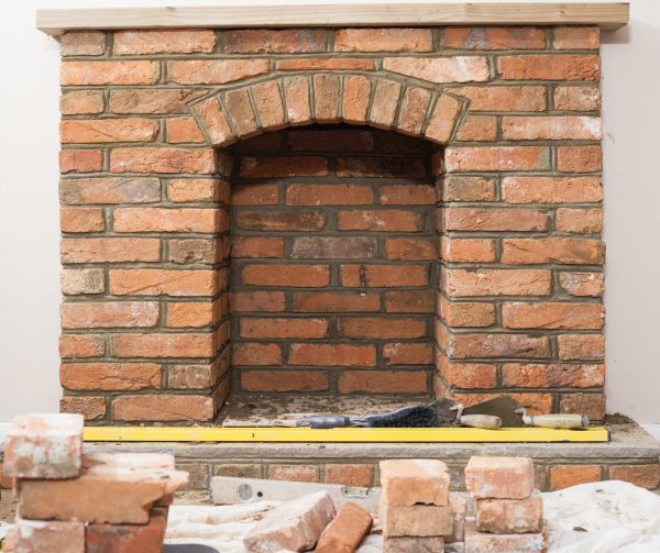 Brick Fireplace Remodeling