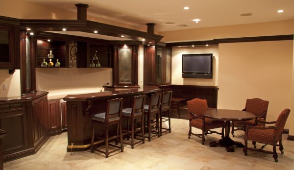 Basement Bar Construction